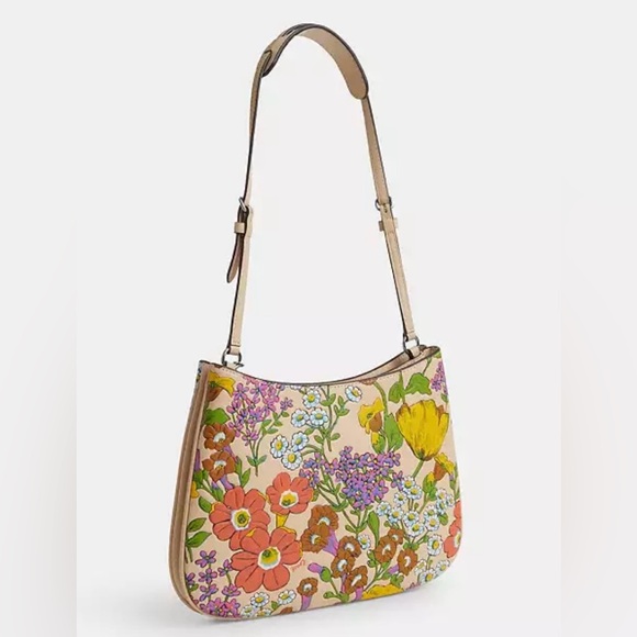 Penelope Shoulder Bag With Floral Print - Picture 2 of 6